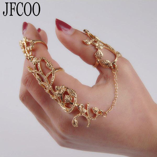 2020 occident women connect full 2 finger rings three laps selling shiny floral gold ring celebrity party dropshipping, Golden;silver
2020 occident women connect full 2 finger rings three laps selling shiny floral gold ring celebrity party dropshipping, Golden;silver