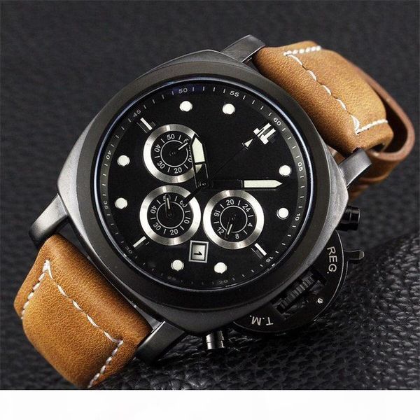 watch mens watches waterproof 6-pin luminous quartz movement famous man wristwatches montre de luxe casual leather strap, Slivery;brown
watch mens watches waterproof 6-pin luminous quartz movement famous man wristwatches montre de luxe casual leather strap, Slivery;brown