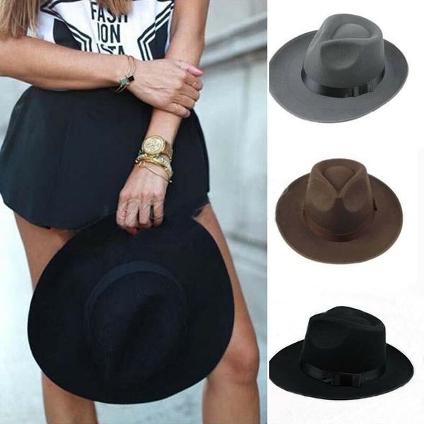 hats men women thick wool vintage felt fedora wide brim panama bowler trilby cap black gray cowboy hat, Blue;gray
hats men women thick wool vintage felt fedora wide brim panama bowler trilby cap black gray cowboy hat, Blue;gray