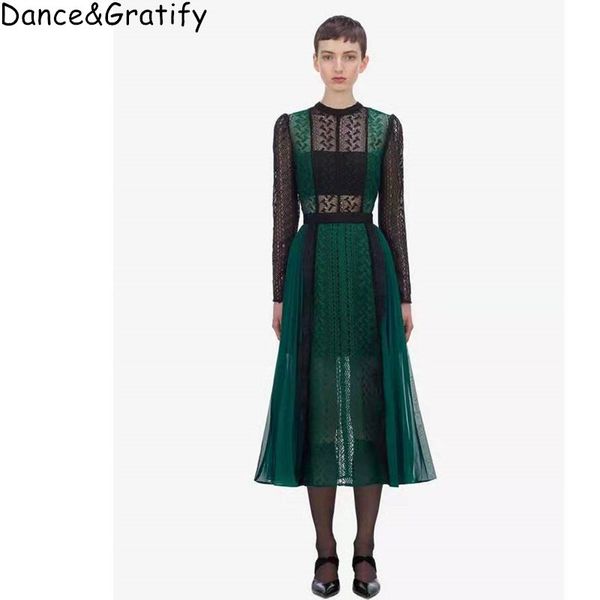 autumn vintage green hollow out midi dress sext see through lace patchwork pleated dress self portrait party dress y200805, Black;pink
autumn vintage green hollow out midi dress sext see through lace patchwork pleated dress self portrait party dress y200805, Black;pink