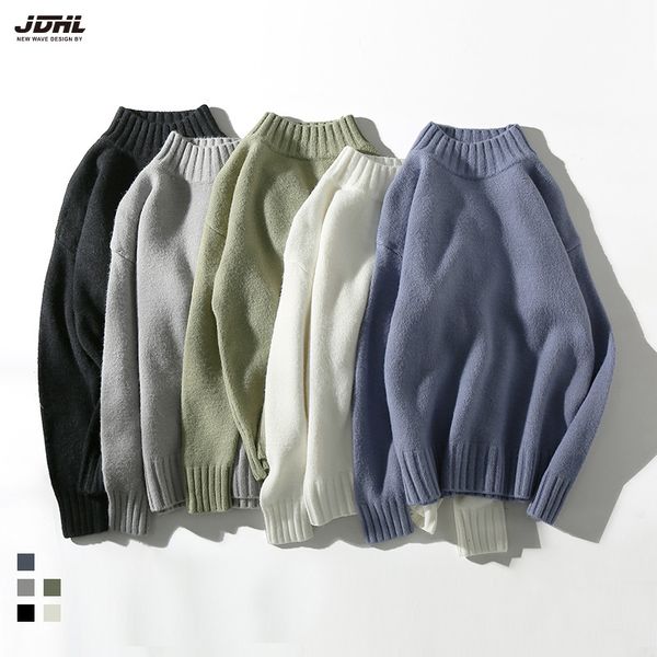 2020 new ribbed semi-turtleneck loose-fitting plain jumper sweater for men, White;black
2020 new ribbed semi-turtleneck loose-fitting plain jumper sweater for men, White;black