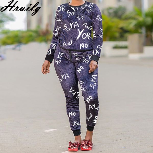 women two piece outfits 2020 letter print o neck &woman pants runway set sport fitness elastic waist ensemble pantalon femme, Gray
women two piece outfits 2020 letter print o neck &woman pants runway set sport fitness elastic waist ensemble pantalon femme, Gray