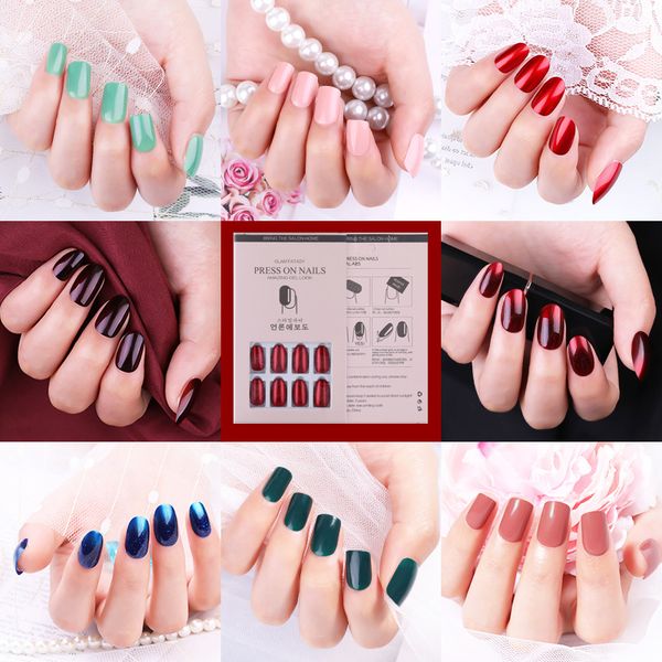 24pcs detachable false nail artificial tips set full cover for short decoration press on nails art fake extension tips with glue, Red;gold
24pcs detachable false nail artificial tips set full cover for short decoration press on nails art fake extension tips with glue, Red;gold
