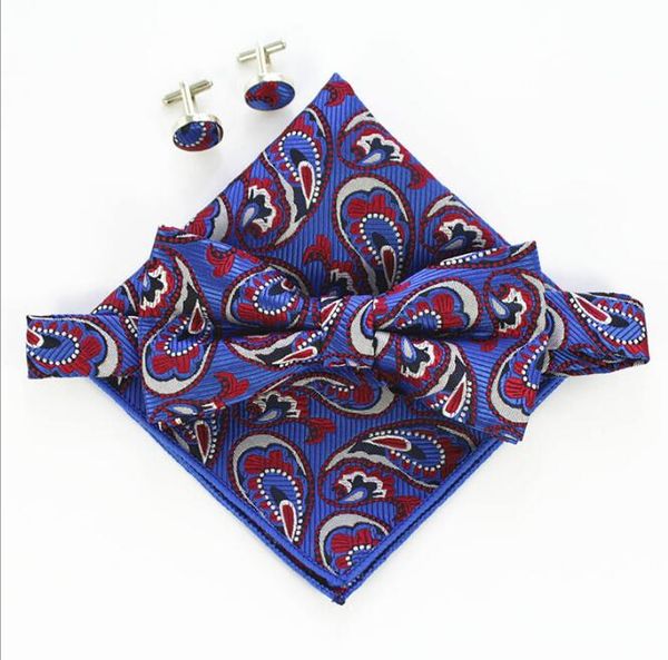 50sets fashion blue paisley bowtie for men wedding party tie set handkerchief pocket square gravata floral cravat with cufflinks, Black;gray
50sets fashion blue paisley bowtie for men wedding party tie set handkerchief pocket square gravata floral cravat with cufflinks, Black;gray