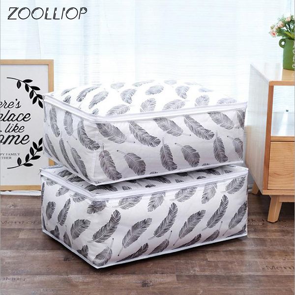 foldable quilt storage bag feather print home clothes quilt pillow blanket storage bag travel luggage organizer 1pc
foldable quilt storage bag feather print home clothes quilt pillow blanket storage bag travel luggage organizer 1pc