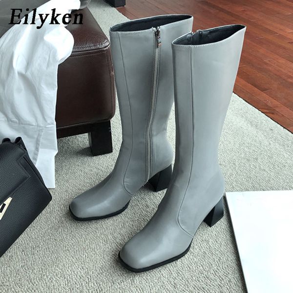 eilyken 2021 new fashion zip women knee high heel boots lady riding botas winter shoes square toe cozy casual footwear, Black
eilyken 2021 new fashion zip women knee high heel boots lady riding botas winter shoes square toe cozy casual footwear, Black