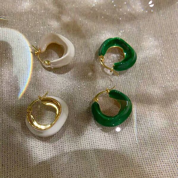 new white green color open hoop earrings for women statement geometrical morden metal earrings gifts girl wedding party jewelry, Golden;silver
new white green color open hoop earrings for women statement geometrical morden metal earrings gifts girl wedding party jewelry, Golden;silver