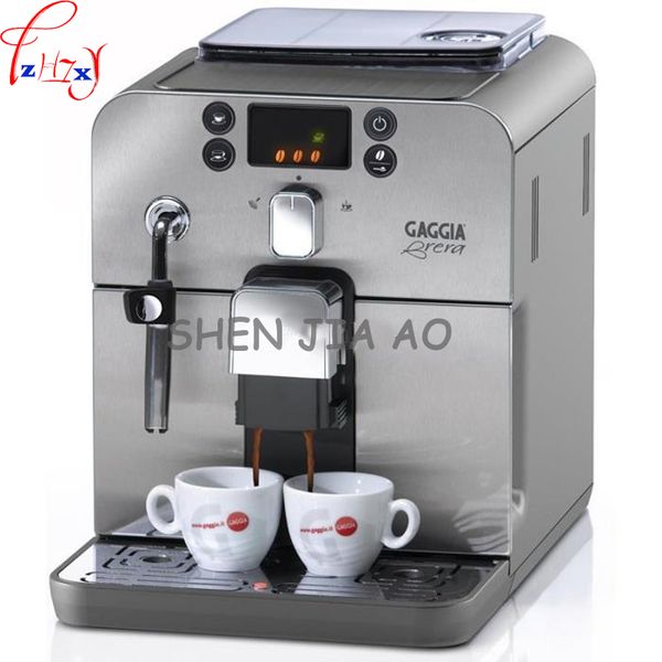 1pc 220v business/home automatic italian coffee machine 1.2l coffee machine intelligent stainless steel italian
