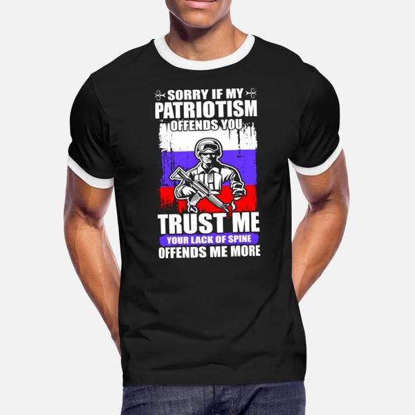 sorry if my patriotism offends you russian t shirt men designs tee shirt o neck leisure graphic new style summer style letters shirt
sorry if my patriotism offends you russian t shirt men designs tee shirt o neck leisure graphic new style summer style letters shirt