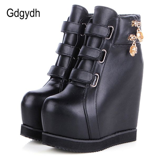 boots gdgydh 2021 autumn women ankle pu soft leather round toe skull hook loop female short increasing heels shoes, Black
boots gdgydh 2021 autumn women ankle pu soft leather round toe skull hook loop female short increasing heels shoes, Black