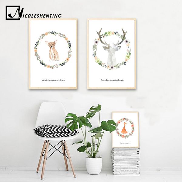 animal flower deer fox posters and prints canvas wall art painting decorative picture nordic style kids decoration home decor
animal flower deer fox posters and prints canvas wall art painting decorative picture nordic style kids decoration home decor