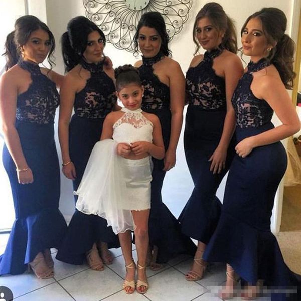 african mermaid hi-lo bridesmaid dresses lace satin maid of honor dresses plus sizes custom made wedding guest dress c162, White;pink
african mermaid hi-lo bridesmaid dresses lace satin maid of honor dresses plus sizes custom made wedding guest dress c162, White;pink
