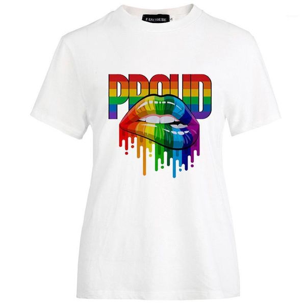 лето tshirt дизайнер краткое donna тройники вскользь lady top указано цвета радуги рот печати женщина, White
лето tshirt дизайнер краткое donna тройники вскользь lady top указано цвета радуги рот печати женщина, White
