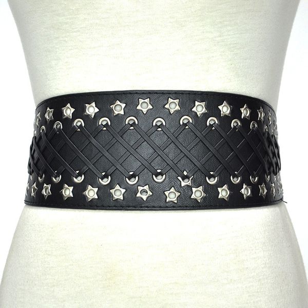 fashion punk dual-use ultra wide curved cummerbund women's wide belt cummerbunds belts, Black;brown
fashion punk dual-use ultra wide curved cummerbund women's wide belt cummerbunds belts, Black;brown