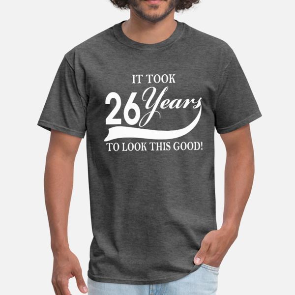 it took 26 years to look this good t shirt men create tee shirt o-neck kawaii fitness breathable summer style kawaii shirt, White;black
it took 26 years to look this good t shirt men create tee shirt o-neck kawaii fitness breathable summer style kawaii shirt, White;black