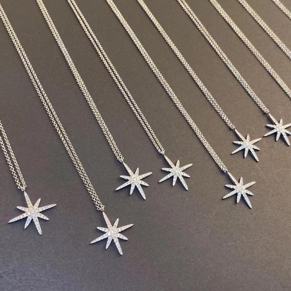 six-pointed star necklace female ins light luxury meteor rice word clavicle chain crystal from swarovskis niche design, Silver
six-pointed star necklace female ins light luxury meteor rice word clavicle chain crystal from swarovskis niche design, Silver