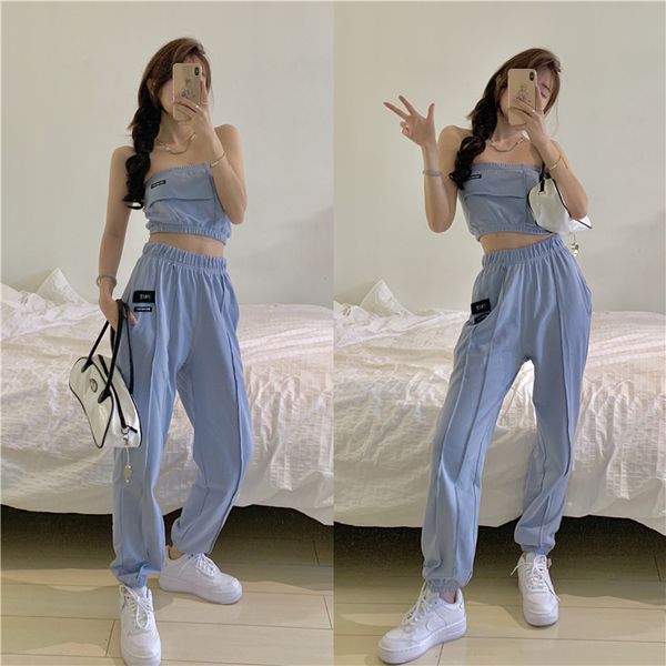 трубные женщины dreses2020 лето нового navel sexy top похудение top beam ножка спортивных штаны мода двухсекционные женская одежда, Black;white
трубные женщины dreses2020 лето нового navel sexy top похудение top beam ножка спортивных штаны мода двухсекционные женская одежда, Black;white