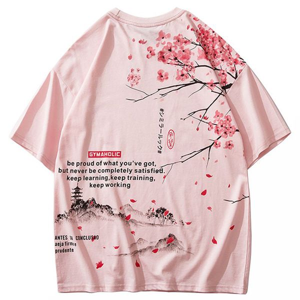 men hip hop t shirt 2020 streetwear japanese sakura painting tshirt short sleeve cotton summer harajuku t-shirt japan style pink, Black
men hip hop t shirt 2020 streetwear japanese sakura painting tshirt short sleeve cotton summer harajuku t-shirt japan style pink, Black