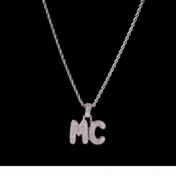 a-z custom name small bubble letters necklace pendant zircon hiphop jewelry with 24inch rope chain for gift, Silver
a-z custom name small bubble letters necklace pendant zircon hiphop jewelry with 24inch rope chain for gift, Silver