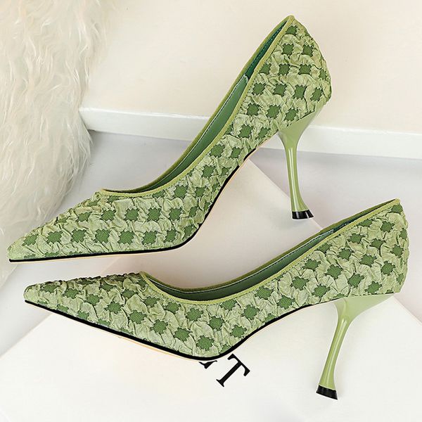 2020 autumn fashion women green nude 9cm high heels stiletto pumps designer pointed toe pumps lady stripper heels wedding shoes, Black
2020 autumn fashion women green nude 9cm high heels stiletto pumps designer pointed toe pumps lady stripper heels wedding shoes, Black