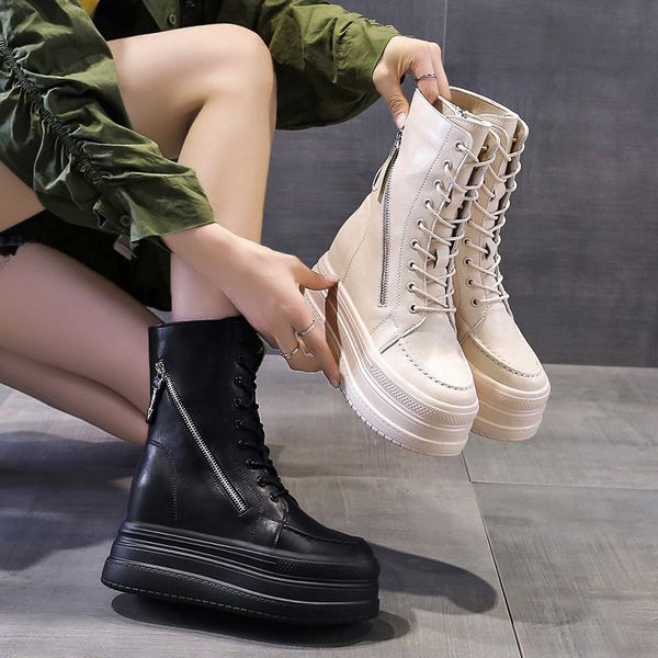 boots women new 2020 shoes leather booties round toe luxury designer zipper lolita autumn high heel ladies rock fashion ankle, Black
boots women new 2020 shoes leather booties round toe luxury designer zipper lolita autumn high heel ladies rock fashion ankle, Black