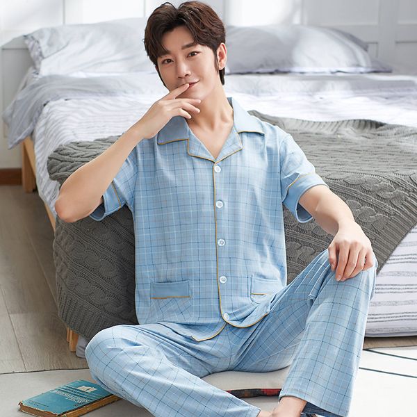summer cotton pijamas hombre short sleeve turn-down collar cardigan men pajamas set loose plus size 3xl mens sleepwear, Black;brown
summer cotton pijamas hombre short sleeve turn-down collar cardigan men pajamas set loose plus size 3xl mens sleepwear, Black;brown