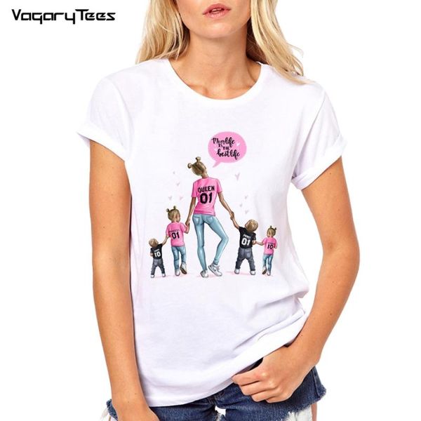 women's t-shirt family matching clothes t shirt super mom with son daughter mum kids baby girl boys casual mama, White
women's t-shirt family matching clothes t shirt super mom with son daughter mum kids baby girl boys casual mama, White