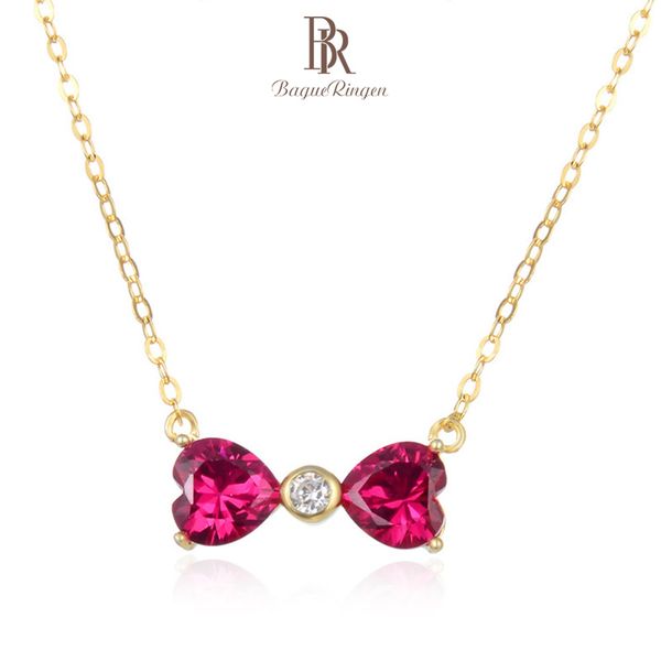 bague ringen sterling silver 925 jewelry heart shaped ruby necklace for women female neck ornament for engagement lovely bowknot
bague ringen sterling silver 925 jewelry heart shaped ruby necklace for women female neck ornament for engagement lovely bowknot