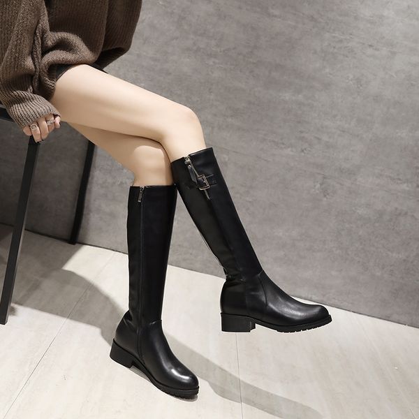 sklfgxzy 2020 autumn winter genuine leather women's boots the knee boots warm european classic knight women's shoes, Black
sklfgxzy 2020 autumn winter genuine leather women's boots the knee boots warm european classic knight women's shoes, Black