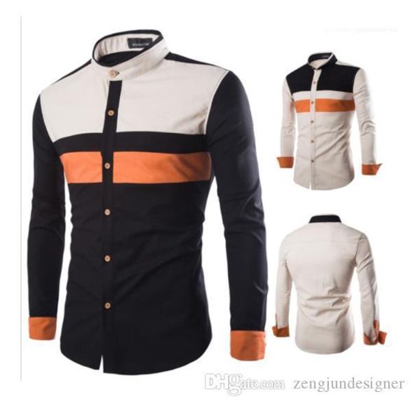 casual shirts long sleeve turn down collar homme clothing mens fashion designer, White;black
casual shirts long sleeve turn down collar homme clothing mens fashion designer, White;black