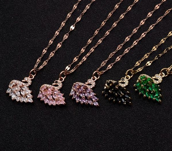 necklace women peacock zircon pendant stainless steel fashion simple chain necklace jewelry the neck for woman00, Silver
necklace women peacock zircon pendant stainless steel fashion simple chain necklace jewelry the neck for woman00, Silver