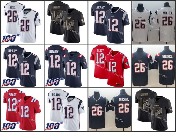 new england patriots white 26 sony michel 12 tom brady stitched nfl men women youthjersey, Black;red
new england patriots white 26 sony michel 12 tom brady stitched nfl men women youthjersey, Black;red