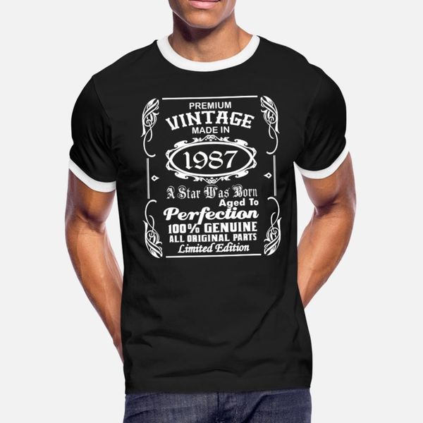 vintage made in 1987 t shirt men customize tee shirt euro size s-3xl loose comical summer style novelty shirt, White;black
vintage made in 1987 t shirt men customize tee shirt euro size s-3xl loose comical summer style novelty shirt, White;black
