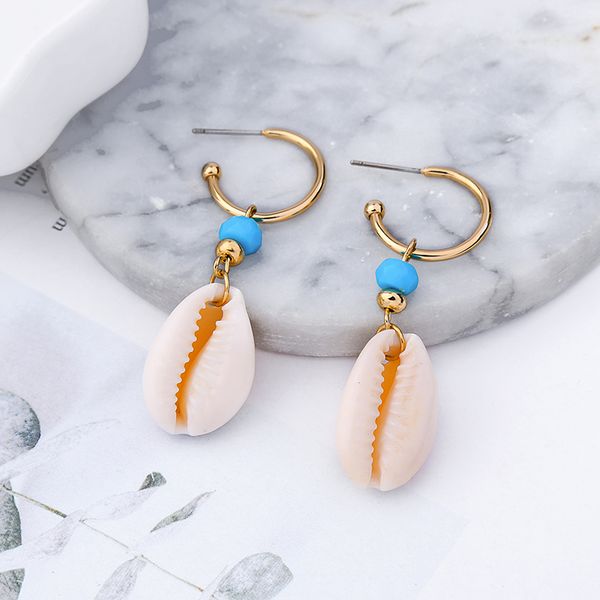 balanbiu holiday ocean style natural shell blue acrylic bead drop earrings for women trendy brass jewelry accessory dropshipping, Silver
balanbiu holiday ocean style natural shell blue acrylic bead drop earrings for women trendy brass jewelry accessory dropshipping, Silver