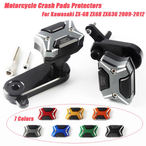 motorcycle cave frame slider engine cover escape crash pads protectors a pair for zx6r zx-6r zx636 2009-2012
motorcycle cave frame slider engine cover escape crash pads protectors a pair for zx6r zx-6r zx636 2009-2012