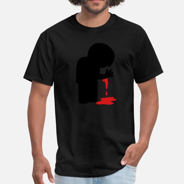 sad emo man shape looking down at blood t shirt men personalized short sleeve o-neck clothing loose casual summer vintage shirt
sad emo man shape looking down at blood t shirt men personalized short sleeve o-neck clothing loose casual summer vintage shirt