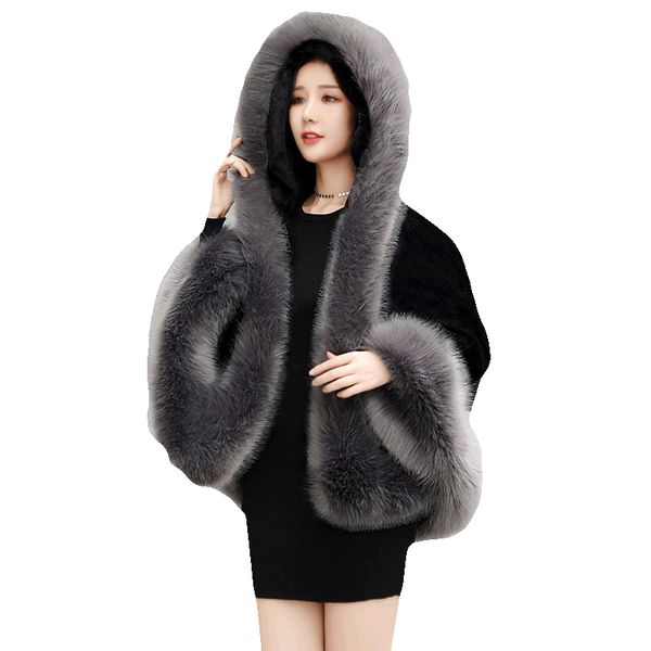 hooded fur women coat flare sleeved solid black loose thicken warm winter new lady elegant outwear coat
hooded fur women coat flare sleeved solid black loose thicken warm winter new lady elegant outwear coat