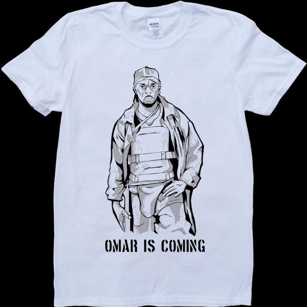 2019 men t-shirts male homme fashion men tee shirts the wire omar is coming white t shirt
2019 men t-shirts male homme fashion men tee shirts the wire omar is coming white t shirt