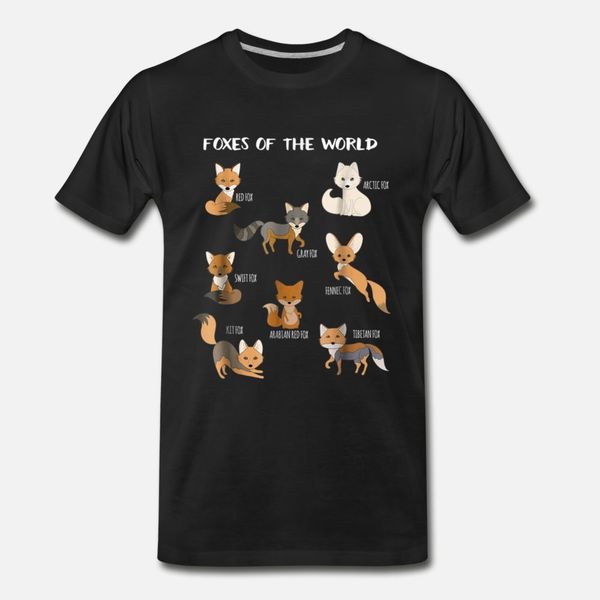 foxes of the world funny fox animals educational t shirt men customize cotton size s-3xl original graphic casual spring autumn trend shirt
foxes of the world funny fox animals educational t shirt men customize cotton size s-3xl original graphic casual spring autumn trend shirt