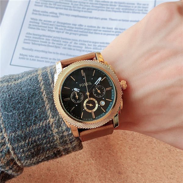 ultra-thin explosive fashion 2019 men's watch trend large dial leather steel band quartz watch, Slivery;brown
ultra-thin explosive fashion 2019 men's watch trend large dial leather steel band quartz watch, Slivery;brown
