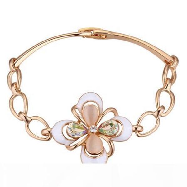 high end refinement romantic austrian crystal opal flower clover fashion fine jewelry accessories statement bracelets bangles for women, Golden;silver
high end refinement romantic austrian crystal opal flower clover fashion fine jewelry accessories statement bracelets bangles for women, Golden;silver