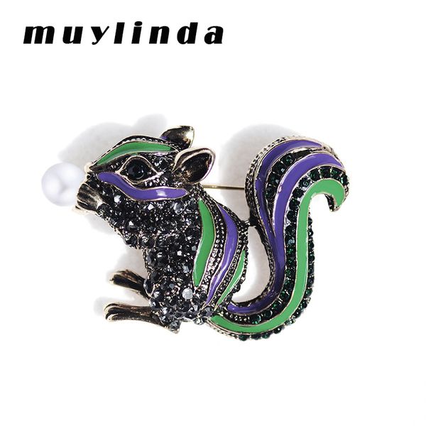 muylinda human suit collar brooches pin small squirrel brooch trendy rhinestone animal pin needle jewelry gift, Gray
muylinda human suit collar brooches pin small squirrel brooch trendy rhinestone animal pin needle jewelry gift, Gray