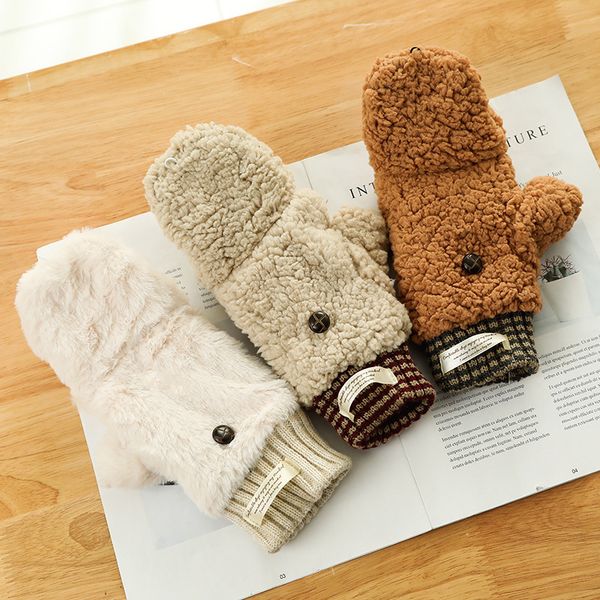 winter warm soft camel hair knit mittens women flip half finger driving gloves plush thick cute cat gloves, Blue;gray
winter warm soft camel hair knit mittens women flip half finger driving gloves plush thick cute cat gloves, Blue;gray