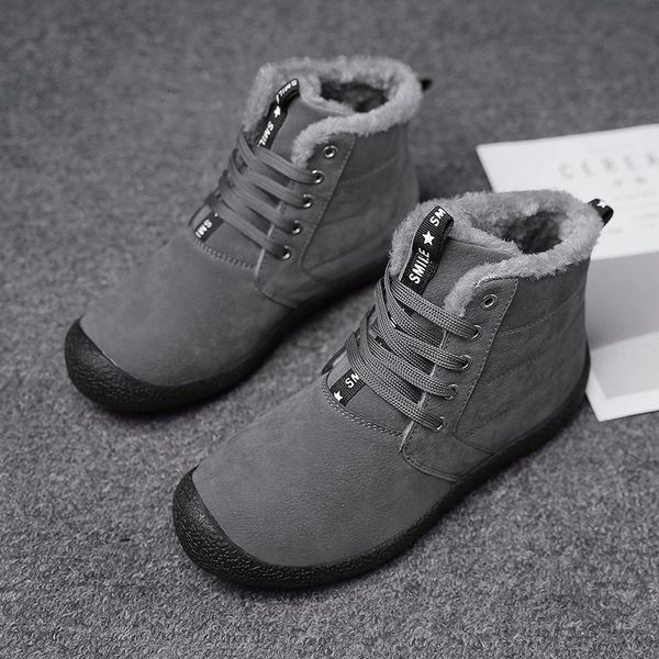 plus size mens casual steel toe caps work safety winter cotton-padded shoes soft leather warm plush ankle snow boots protection, Black
plus size mens casual steel toe caps work safety winter cotton-padded shoes soft leather warm plush ankle snow boots protection, Black