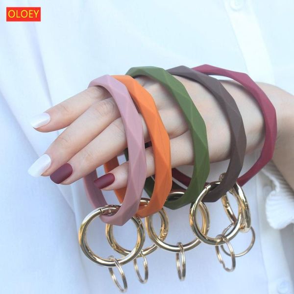 new diamond silicone bracelet keychain geometric shaped silicone bracelet keychain explosion, Silver
new diamond silicone bracelet keychain geometric shaped silicone bracelet keychain explosion, Silver