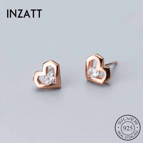 inzaclassic hollow pretty heart zircon stud earrings 2020 rose gold color women's wedding accessories fashion jewelry gift, Golden;silver
inzaclassic hollow pretty heart zircon stud earrings 2020 rose gold color women's wedding accessories fashion jewelry gift, Golden;silver