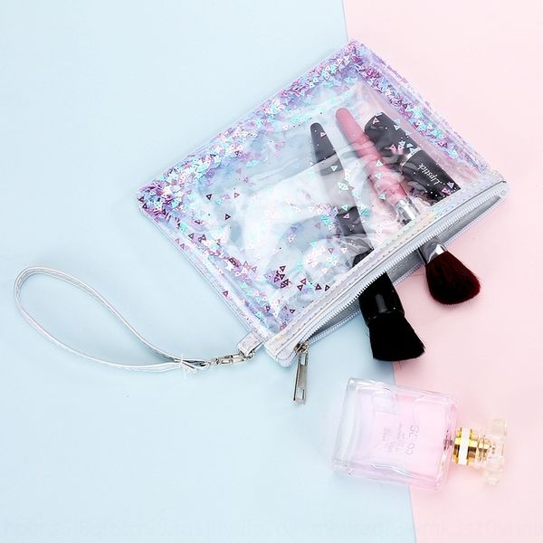 new transparent women's pvc transparent sequin quicksand glitter korean hand-held wash bag cosmetic bagsequins cosmetic bag bag kmqbu
new transparent women's pvc transparent sequin quicksand glitter korean hand-held wash bag cosmetic bagsequins cosmetic bag bag kmqbu