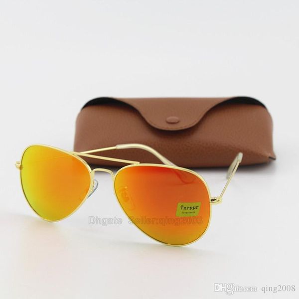 1pcs new arrival men's women's designer classic pilot sunglasses sun glasses eyewear txrppr gold metal frame orange mirror 58mm wi, White;black
1pcs new arrival men's women's designer classic pilot sunglasses sun glasses eyewear txrppr gold metal frame orange mirror 58mm wi, White;black