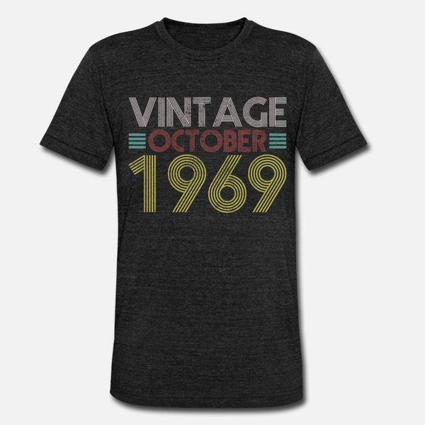 50th birthday vintage october 1969 funny gift t shirt men designer 100% cotton round neck clothing graphic comfortable spring leisure shirt, White;black
50th birthday vintage october 1969 funny gift t shirt men designer 100% cotton round neck clothing graphic comfortable spring leisure shirt, White;black