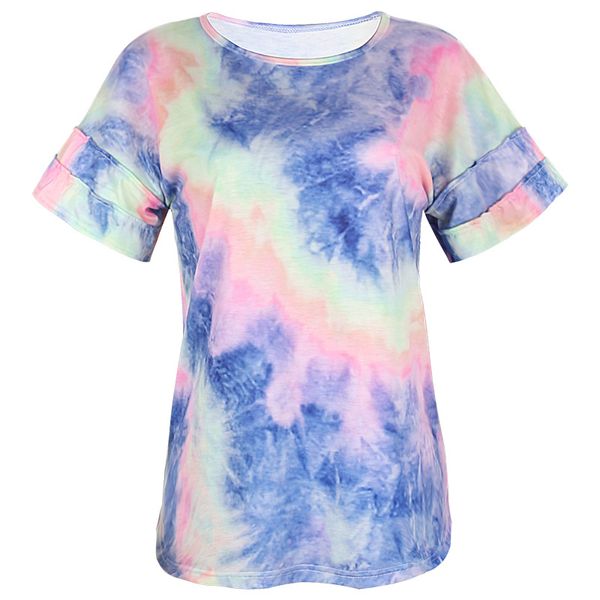 european and american women's summer loose printed round neckline t-shirt graphic t shirts goth clothes, White 
european and american women's summer loose printed round neckline t-shirt graphic t shirts goth clothes, White